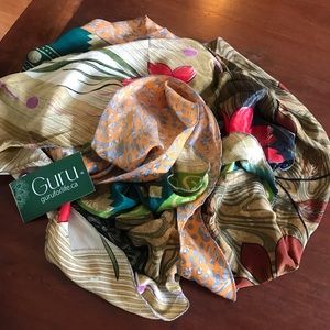 Guru for Life Silk Upcycled Scarf Gorgeous 💕